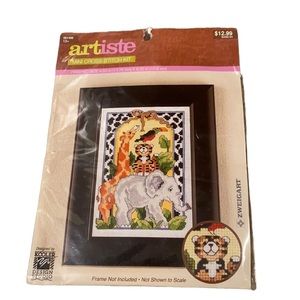 Safari Cross Stitch Kit NWT